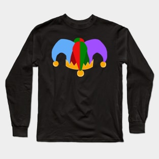 Colorful Novelty Court Jester Hat Long Sleeve T-Shirt